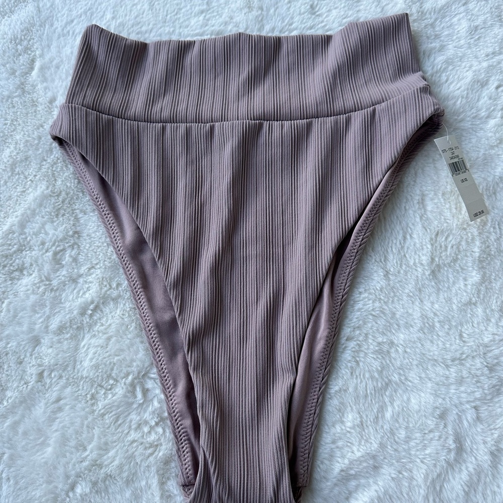 Aerie high cut cheeky bikini bottoms - size XS -NWT